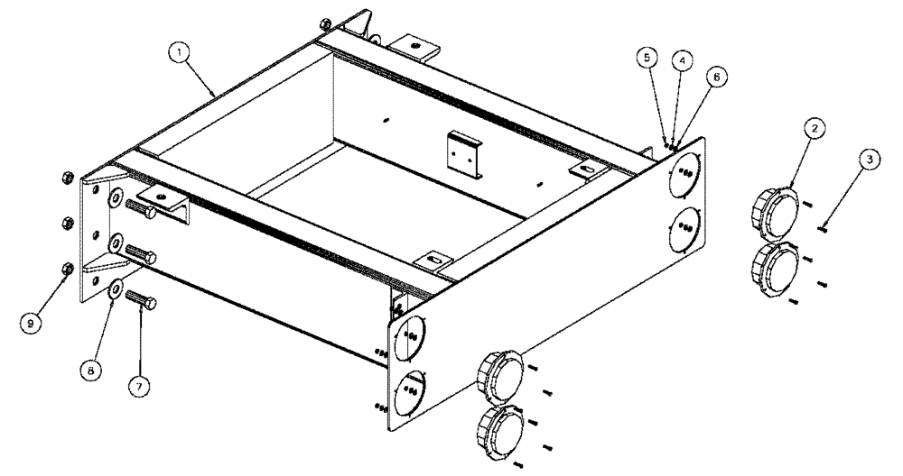 Схема запчастей Case IH 4330 - (10-004) - FRAME EXTENSION, 40” Options