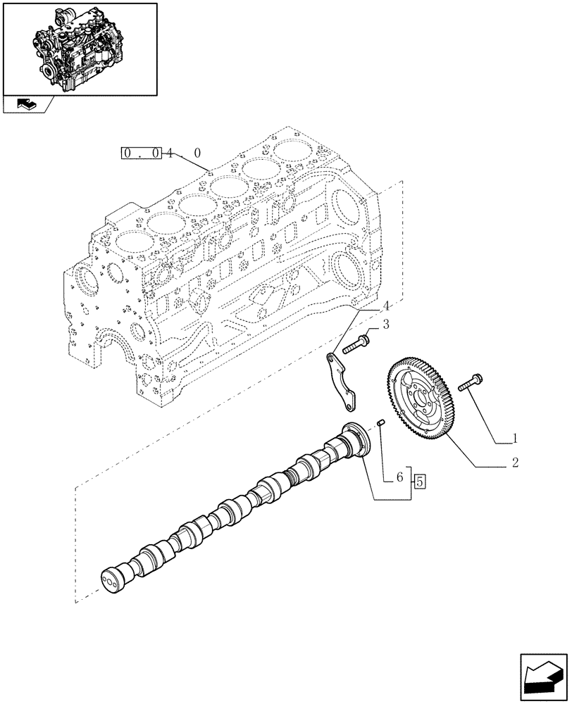 Схема запчастей Case IH PUMA 140 - (0.12.0) - CAMSHAFT - TIMING CONTROL (01) - ENGINE