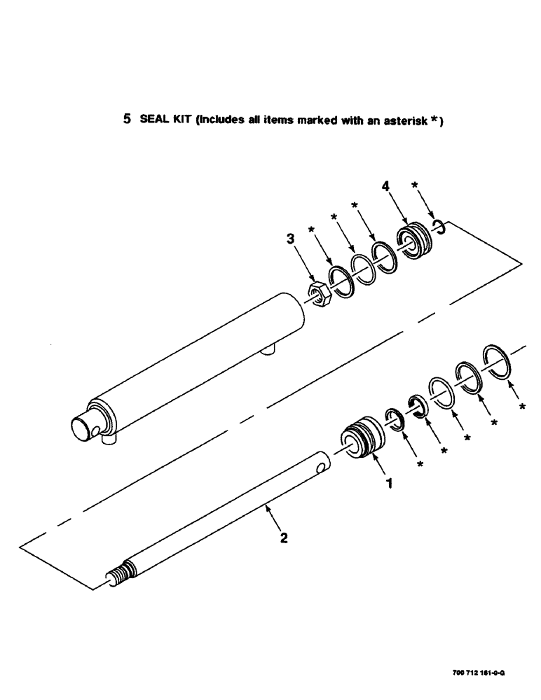 Схема запчастей Case IH 8460 - (8-24) - HYDRAULIC CYLINDER ASSEMBLY, TENSIONER & EJECTR, 700712161 HYD. CYL. COMPLETE, 2" BORE X 12" STROKE (07) - HYDRAULICS