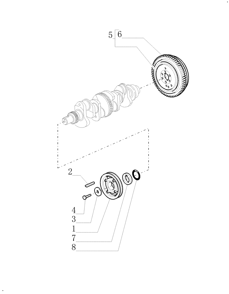 Схема запчастей Case IH WDX1101 - (089) - ENGINE, DAMPER & FLYWHEEL (10) - ENGINE