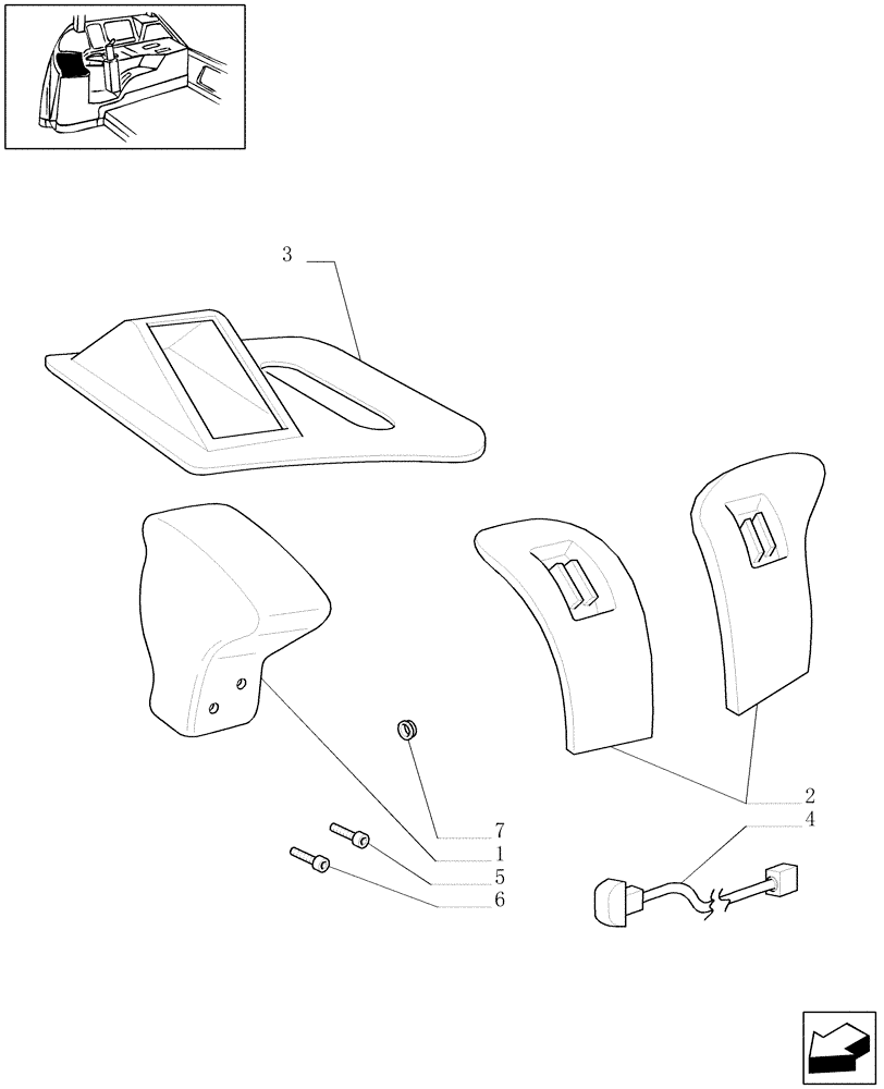 Схема запчастей Case IH MXM190 - (1.96.0[02]) - GEARBOX CONTROL (10) - OPERATORS PLATFORM/CAB