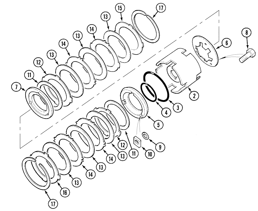 Схема запчастей Case IH CX50 - (06-07) - TRANSMISSION TWO SPEED POWER SHIFT (06) - POWER TRAIN