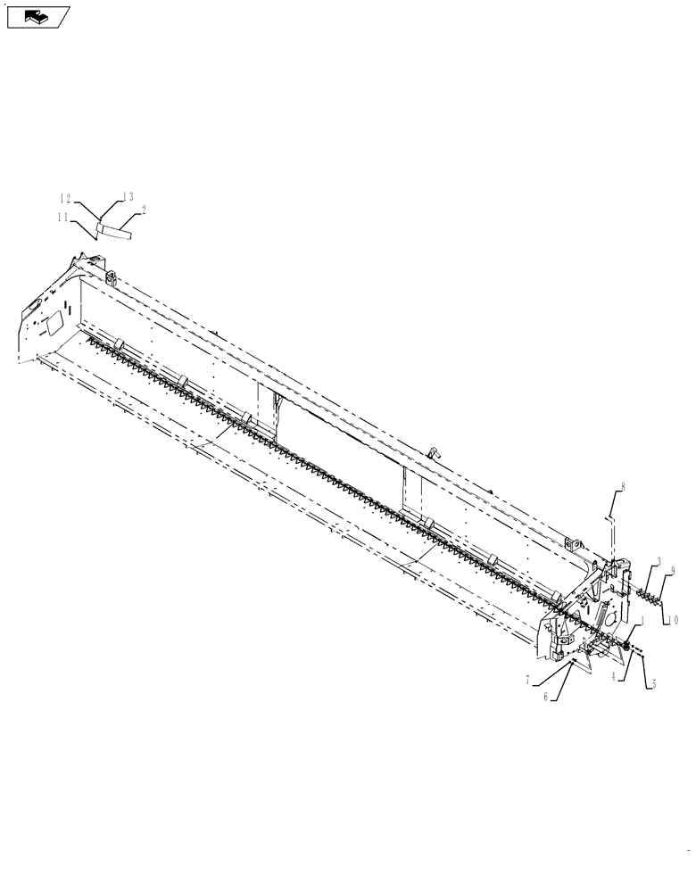 Схема запчастей Case IH 3020-30 - (58.110.03[01]) - KNIFE ASSEMBLY, SPARES, 3 INCH (58) - ATTACHMENTS/HEADERS