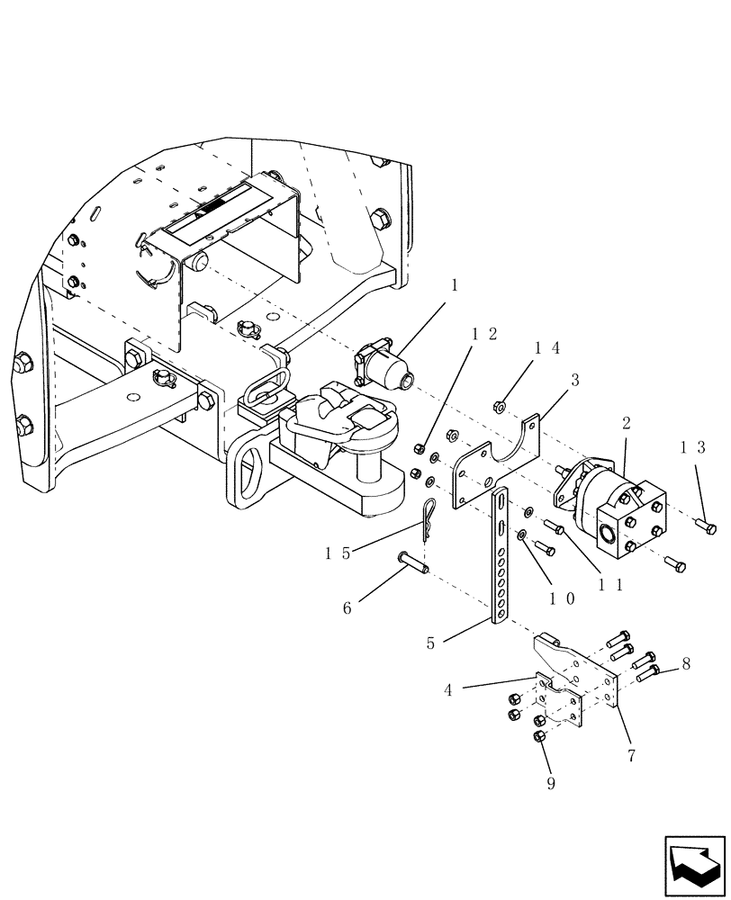 Схема запчастей Case IH 1200PT - (A.10.A[32]) - HITCH TORQUE RESTRAINT KIT - STX STEIGER TRACTORS WITH STANDARD DRAWBARS A - Distribution Systems