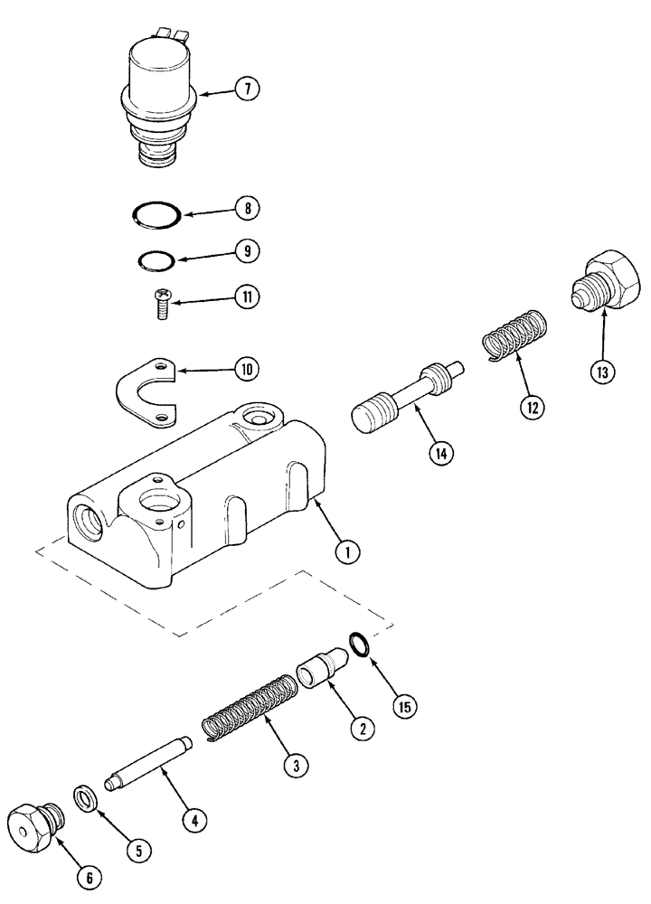 Схема запчастей Case IH C90 - (08-09) - REGULATOR VALVE - 2 SPEED POWER SHIFT (08) - HYDRAULICS