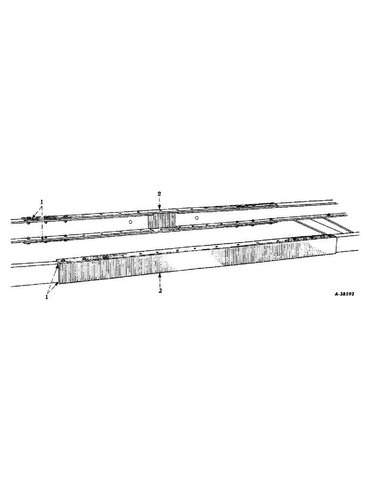 Схема запчастей Case IH VARIOUS - (B-040) - MAIN FRAME SILL EXTENSION, PRODUCT GRAPHICS 