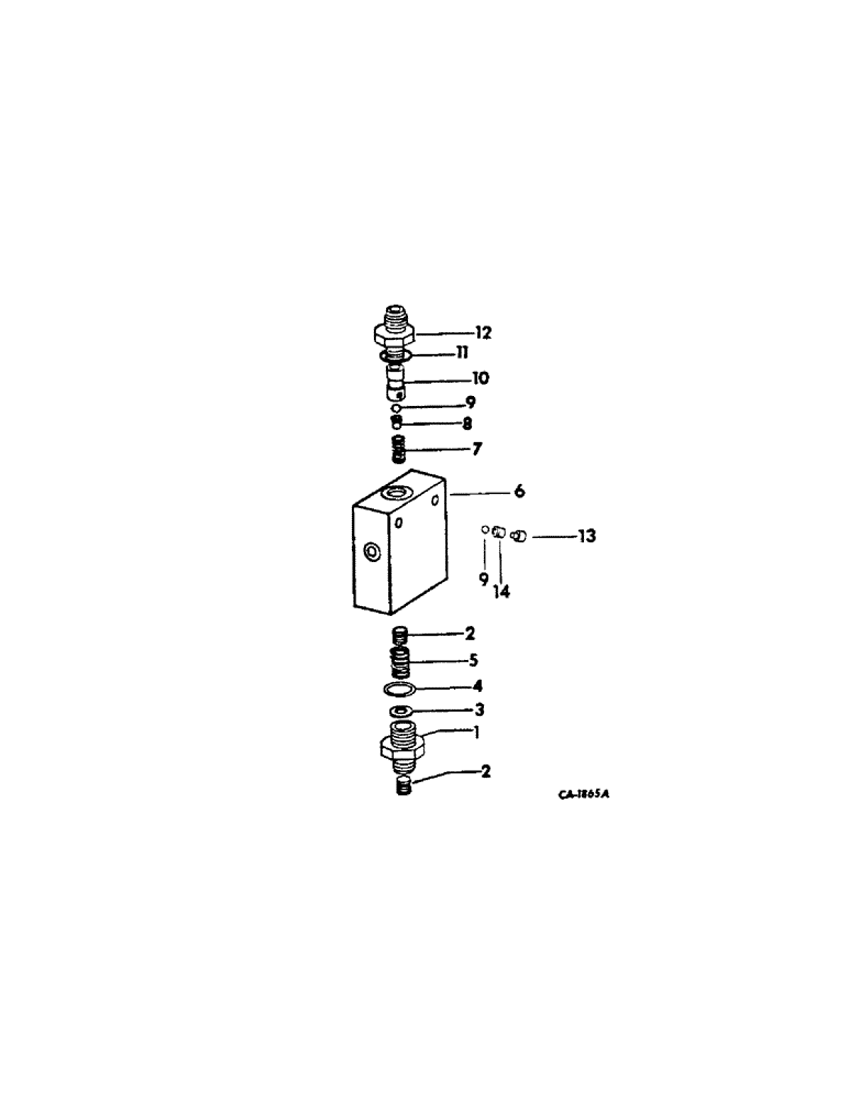 Схема запчастей Case IH 3788 - (07-31) - DRIVE TRAIN, PRESSURE REDUCING VALVE, 3788 TRACTORS WITH DIFFERENTIAL LOCK ATTACHMENT (04) - Drive Train