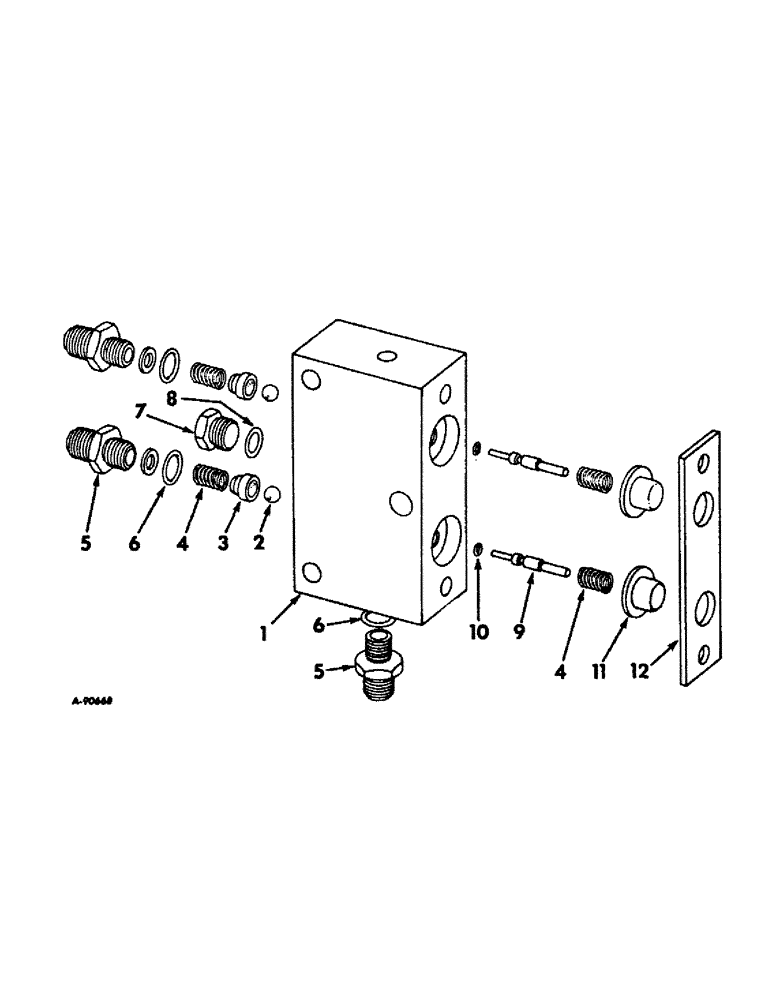 Схема запчастей Case IH 826 - (10-19) - HYDRAULICS, HYDRAULIC SEAT VALVE (07) - HYDRAULICS