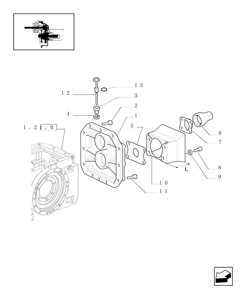 Схема запчастей Case IH JX70U - (1.80.1[01]) - POWER TAKEOFF - COVER & GUARD (07) - HYDRAULIC SYSTEM