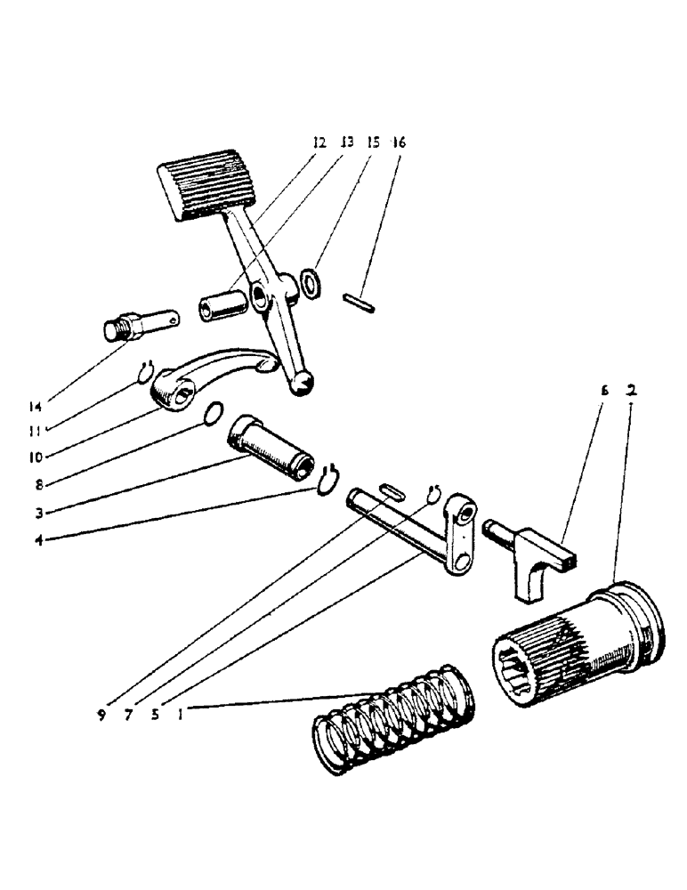 Схема запчастей Case IH 1200 - (037) - DIFFERENTIAL LOCK Gearbox