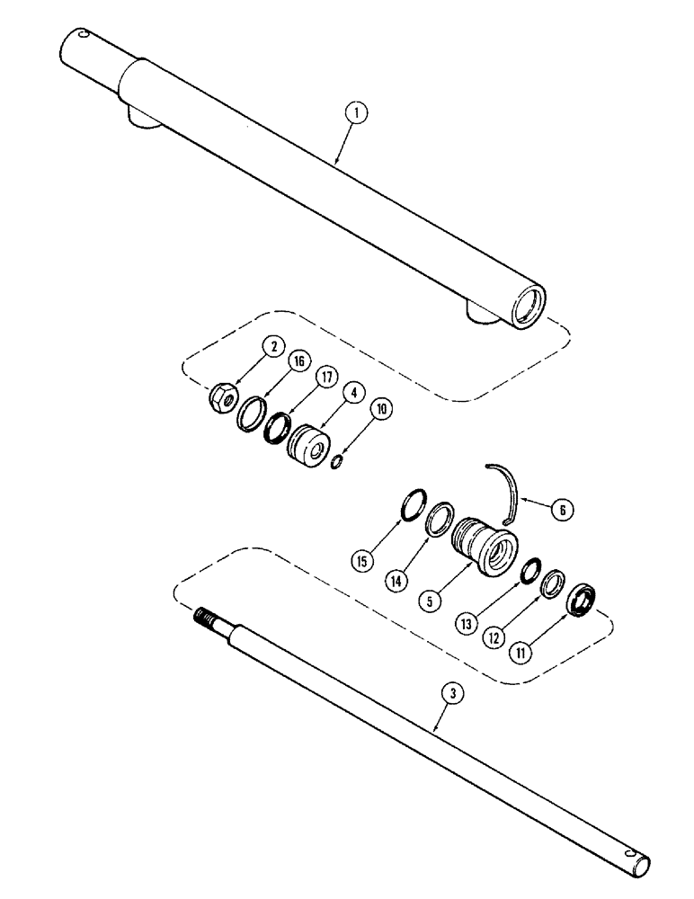 Схема запчастей Case IH 1020 - (8-14) - REEL FORE AND AFT CYLINDER (08) - HYDRAULICS