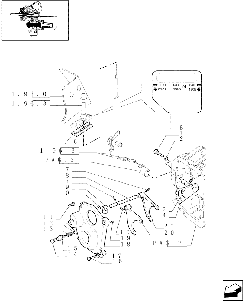 Схема запчастей Case IH MXM140 - (1.80.1[04]) - POWER TAKE-OFF 540/750/1000 RPM (07) - HYDRAULIC SYSTEM