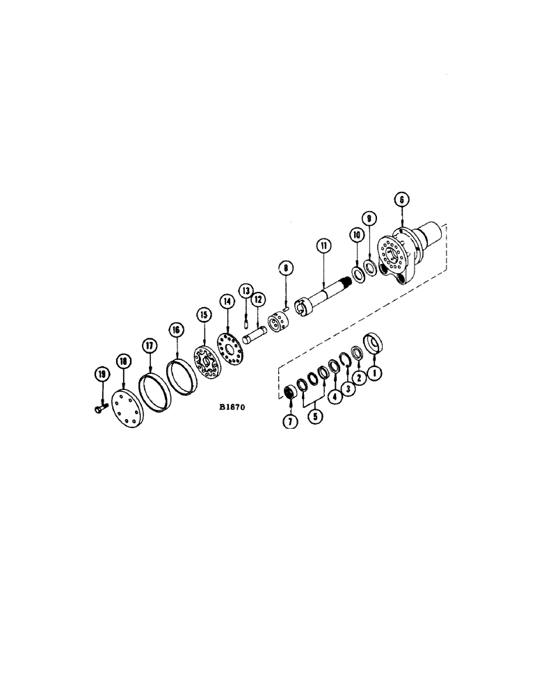 Схема запчастей Case IH 1060 - (290[1]) - F86570 HYDROSTATIC HAND PUMP (41) - STEERING