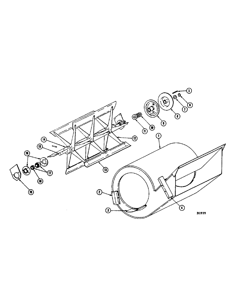 Схема запчастей Case IH 1060 - (148) - FAN AND FAN HOUSING (74) - CLEANING