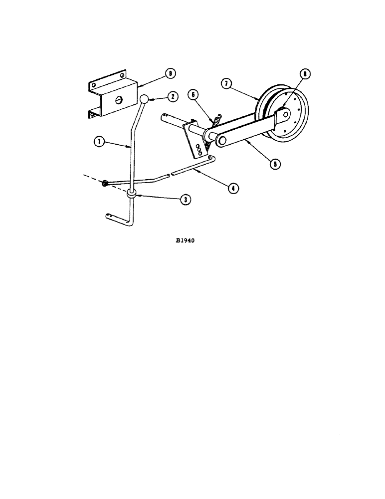 Схема запчастей Case IH 1060 - (172[1]) - GRAIN BIN JACKSHAFT DRIVE TIGHTENER (80) - CROP STORAGE/UNLOADING