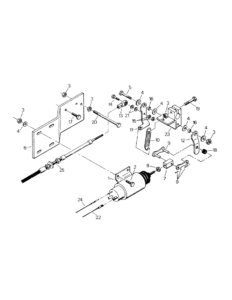 Схема запчастей Case IH KM-280 - (04-10B) - THROTTLE AND DECELERATOR CONTROLS, CAT 3306 ENGINE, ASN 3136 (04) - Drive Train