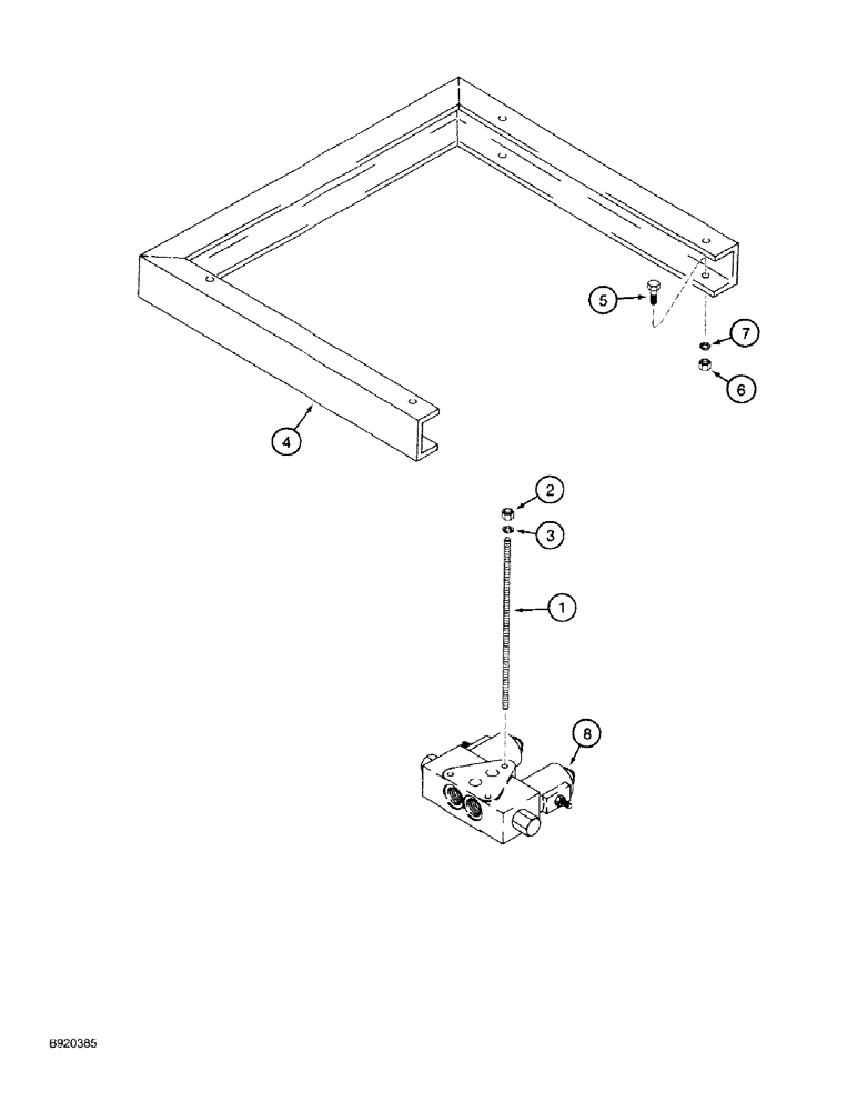 Схема запчастей Case IH 1640 - (08-02) - 100476A1 - HYDRAULIC CIRCUIT (08) - HYDRAULICS