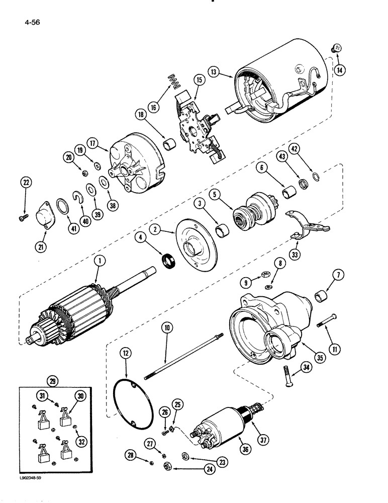 Схема запчастей Case IH 1620 - (4-56) - FEEDER REVERSER MOTOR (06) - ELECTRICAL