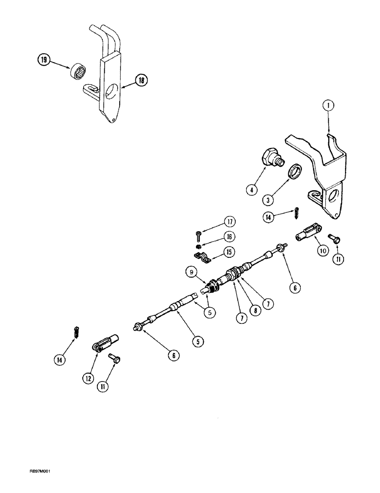 Схема запчастей Case IH 8940 - (6-052) - TRANSMISSION, PARK LOCK CONTROL (06) - POWER TRAIN