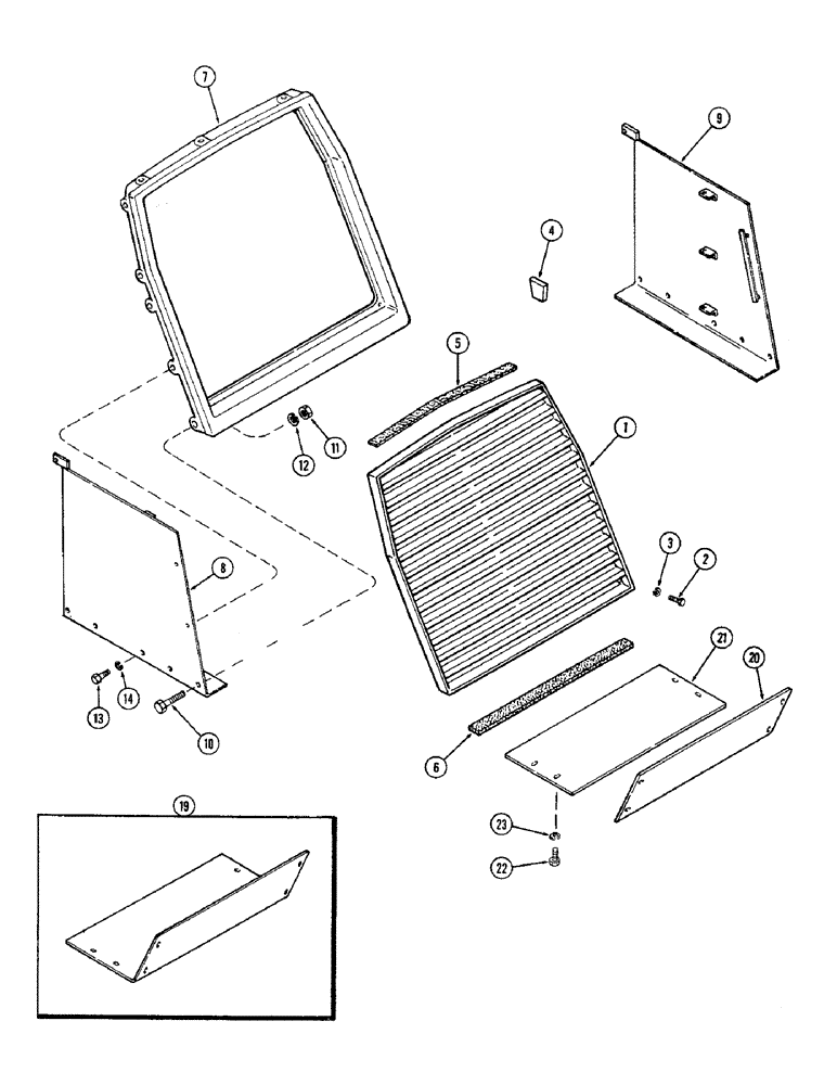 Схема запчастей Case IH 2470 - (418) - RADIATOR GRILLE, RETAINER AND SUPPORTS (09) - CHASSIS/ATTACHMENTS