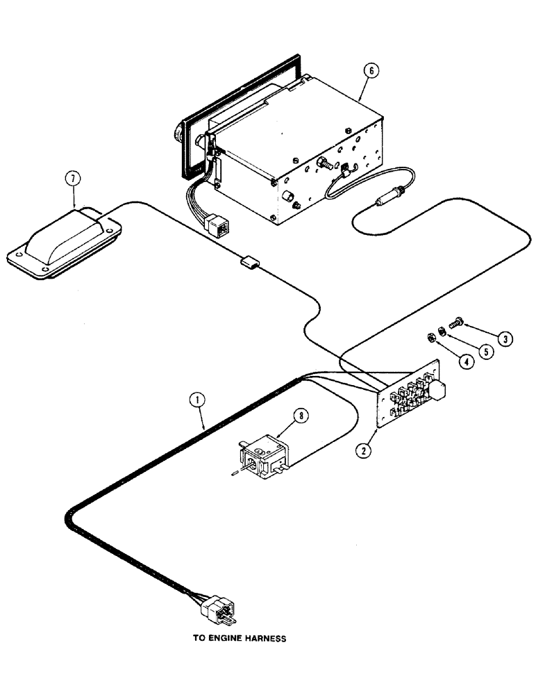 Схема запчастей Case IH 2470 - (526) - CAB, LOWER WIRING HARNESS, CAB SERIAL NO. 7864002 AND AFTER (09) - CHASSIS/ATTACHMENTS