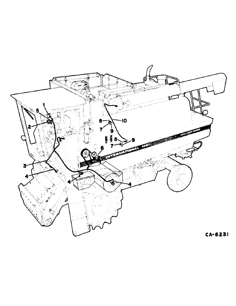 Схема запчастей Case IH 1480 - (08-13) - ELECTRICAL, WIRING DIAGRAM, SERIAL NO. 24000 AND BELOW (06) - ELECTRICAL