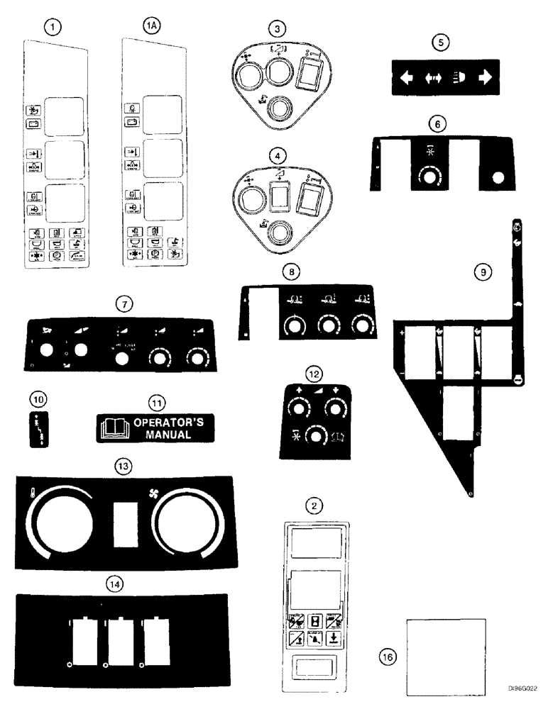 Схема запчастей Case IH 2188 - (9H-44) - 139084A2 DECALS, CAB (12) - CHASSIS