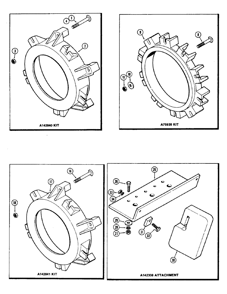 Схема запчастей Case IH 2870 - (228) - WHEEL WEIGHTS (06) - POWER TRAIN