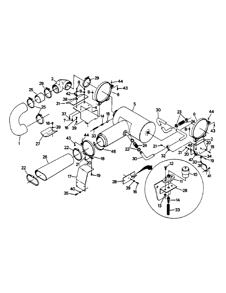 Схема запчастей Case IH 9130 - (04-48) - AIR INTAKE SYSTEM (04) - Drive Train