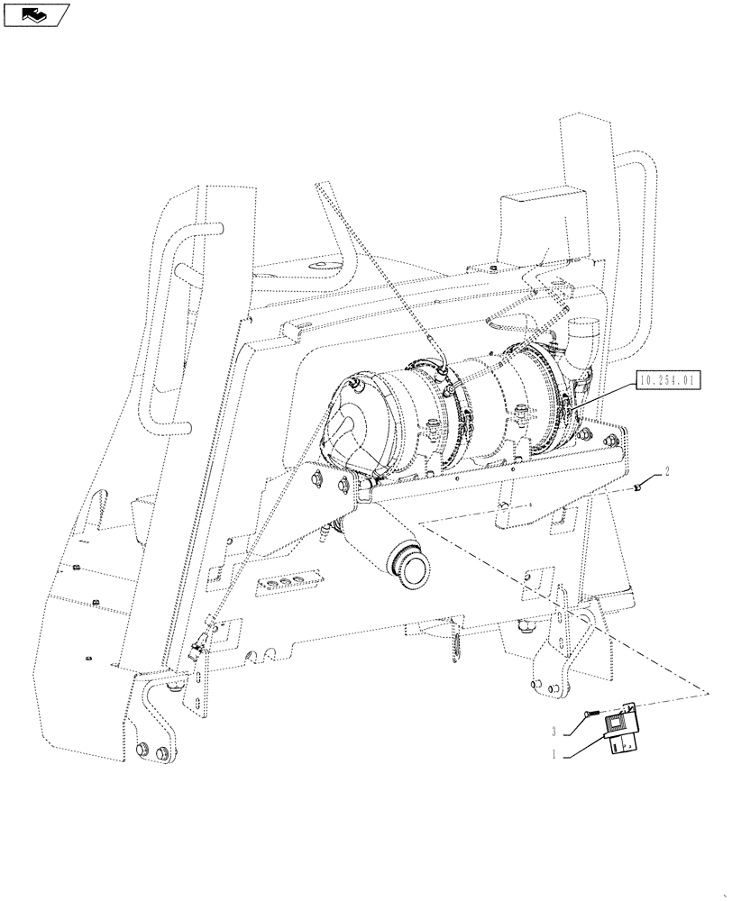 Схема запчастей Case IH 586H - (55.015.02) - GLOW PLUG CONTROL UNIT INSTALLATION (55) - ELECTRICAL SYSTEMS