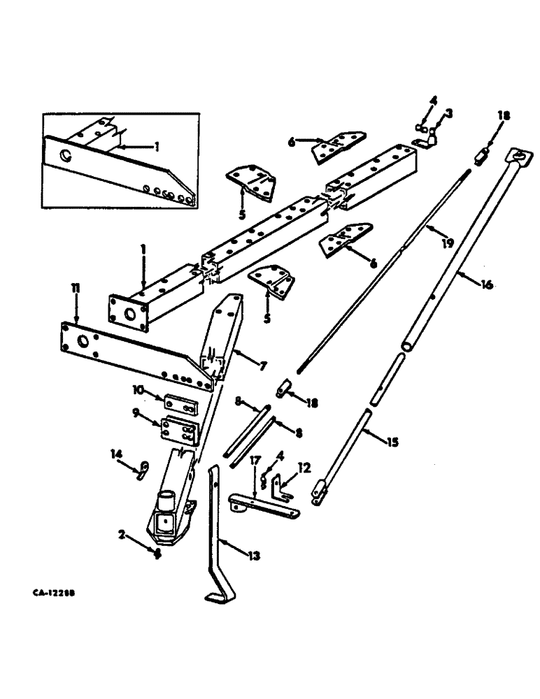 Схема запчастей Case IH 710 - (AP-05) - MAIN FRAME, 4 TO 5, 5 TO 6 & 6 FURROW NON-EXTENDABLE IN THE FURROW PLOWS W/REAR FURROW & GAUGE WHEEL 