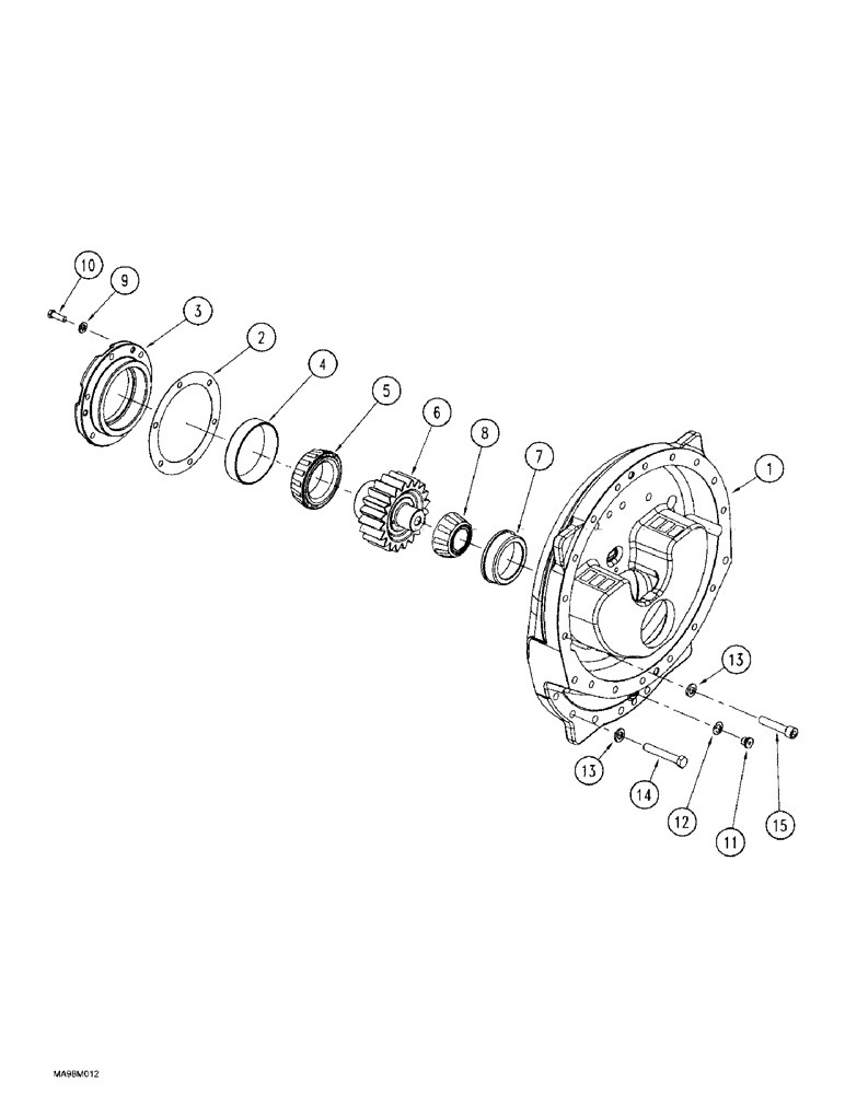 Схема запчастей Case IH 9380 QUADTRAC - (6-086) - AXLE ASSEMBLY, TEARDROP (06) - POWER TRAIN