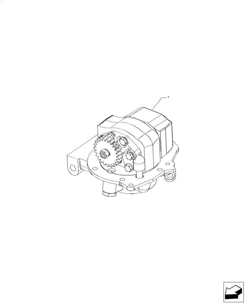 Схема запчастей Case IH FARMALL 125A - (35.104.AA) - TANDEM GEAR PUMP - MOUNTING 13/9 GPM (35) - HYDRAULIC SYSTEMS