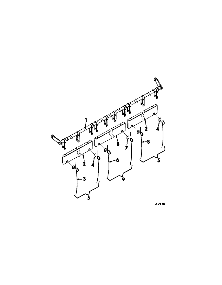 Схема запчастей Case IH 503 - (345[1]) - BAT ASSY 14-FOOT (58) - ATTACHMENTS/HEADERS