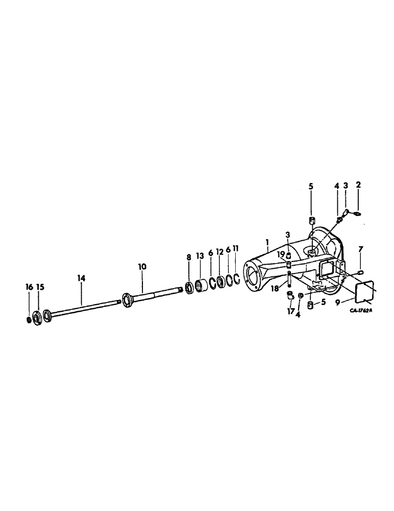 Схема запчастей Case IH 715 - (07-24) - DRIVE TRAIN, SEPARATOR CLUTCH HOUSING, HYDROSTATIC DRIVE Drive Train