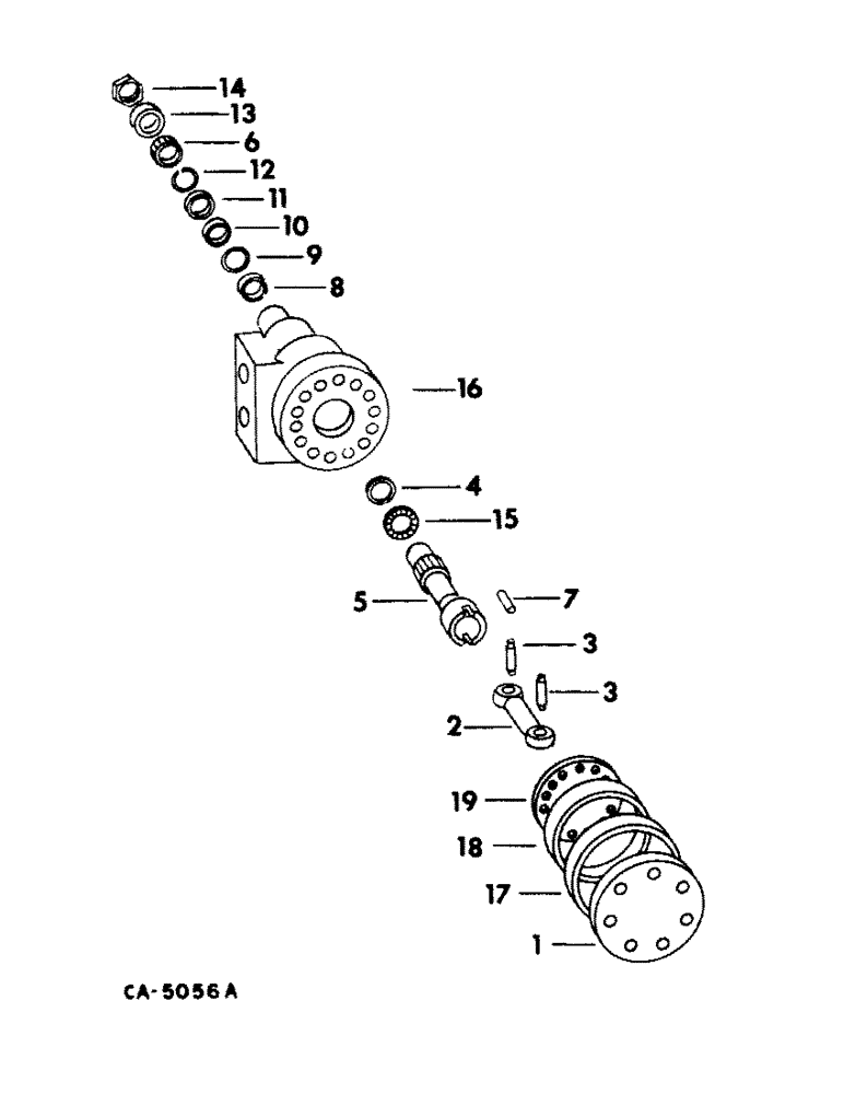 Схема запчастей Case IH 815 - (10-37) - HYDRAULICS, STEERING HAND PUMP (07) - HYDRAULICS