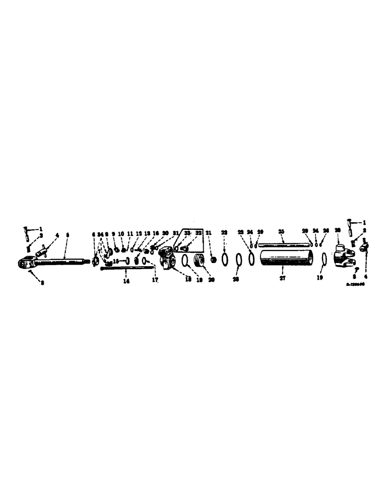 Схема запчастей Case IH 710 - (AP-30) - HYDRAULIC CYLINDER, 2-1/2 X 8, DOUBLE ACTING 