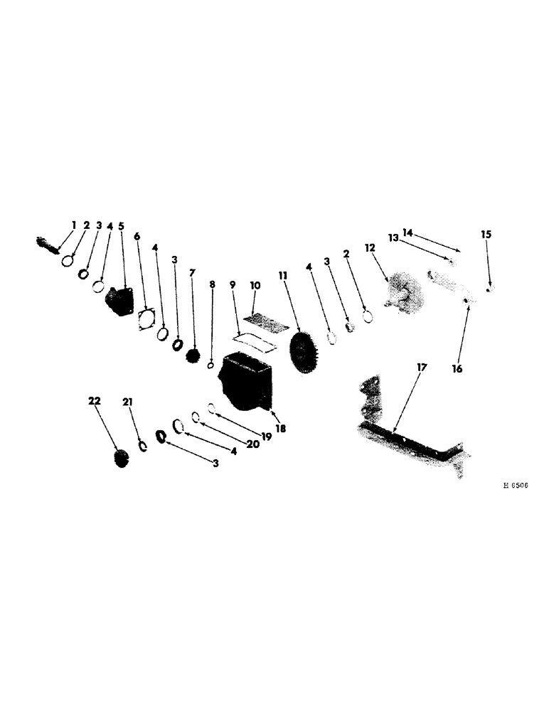 Схема запчастей Case IH 150 - (E-12) - MAIN DRIVE GEAR CASE 