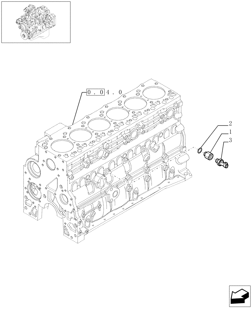 Схема запчастей Case IH PX140 - (0.27.2[01]) - MOTOR SENSORS (504038546) (02) - ENGINE