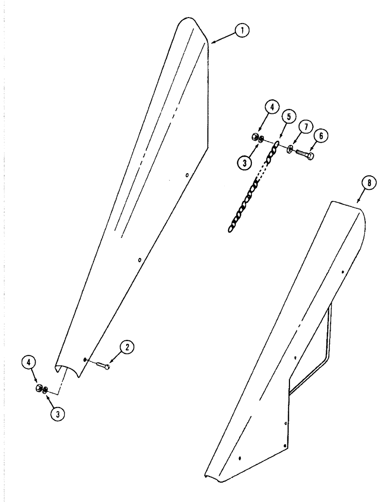 Схема запчастей Case IH 1822 - (9A-070) - PLANT LIFTER EXTENSION (13) - PICKING SYSTEM