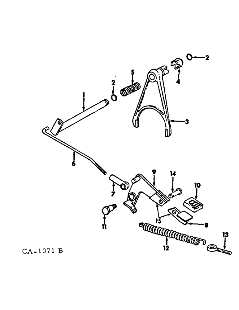 Схема запчастей Case IH 2500 - (07-24) - DRIVE TRAIN, DIFFERENTIAL LOCK (04) - Drive Train