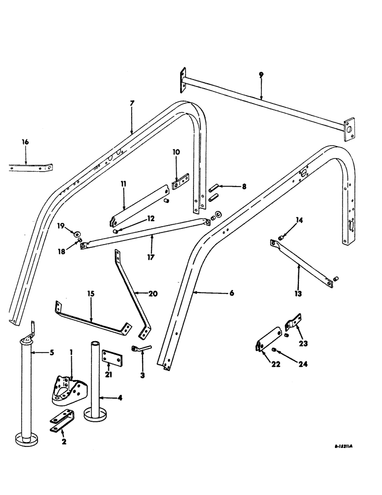 Схема запчастей Case IH 14 - (A-04) - MAIN FRAME AND RELATED PARTS, 14 RAKE 