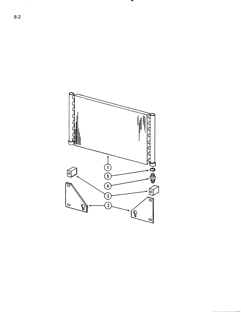 Схема запчастей Case IH 4000 - (8-02) - HYDRAULIC OIL COOLER (08) - HYDRAULICS