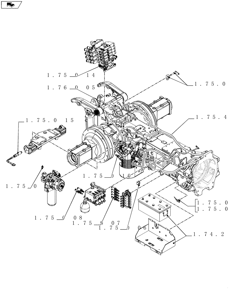 Схема запчастей Case IH PUMA 140 - (SEC. 06[02]) - ELECTRICAL SYSTEM (00) - GENERAL