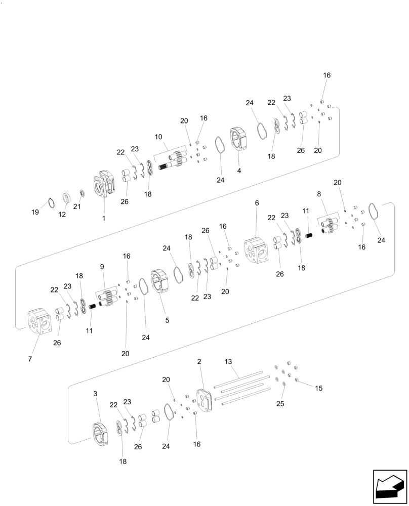 Схема запчастей Case IH A8800 - (35.104.AA[01]) - HYDRAULIC PUMP * COMMERCIAL (35) - HYDRAULIC SYSTEMS