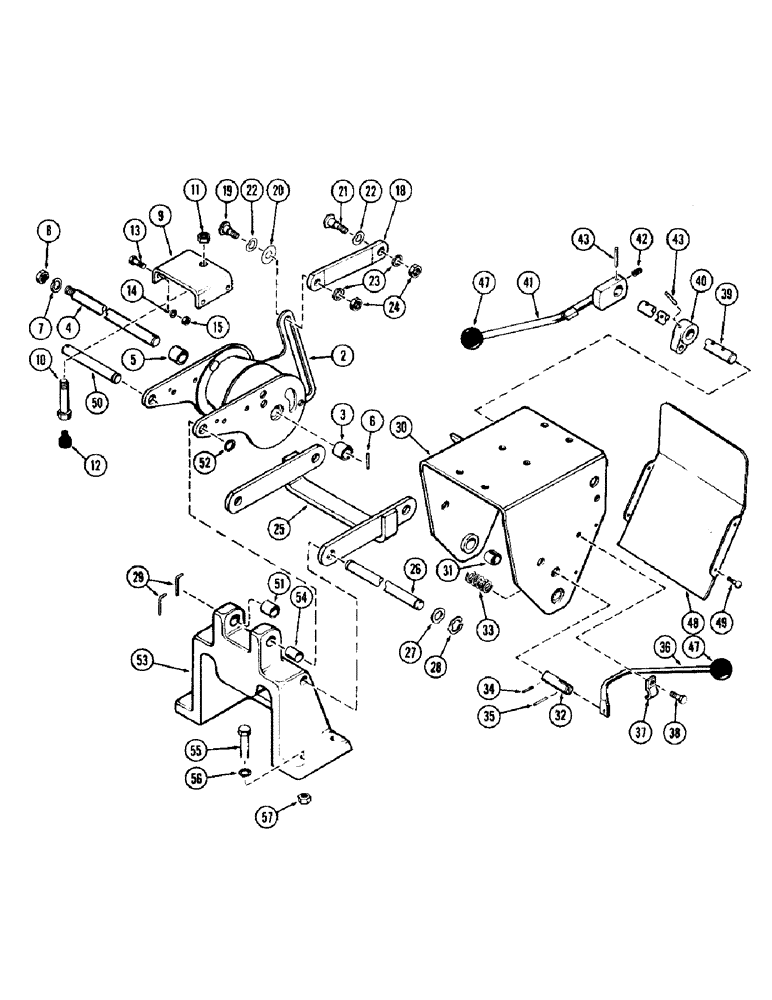 Схема запчастей Case IH 930-SERIES - (180) - SEAT SUSPENSION, WITHOUT FLANGED BUSHINGS, USED PRIOR TO TRACTOR SERIAL NUMBER 8339332 (09) - CHASSIS