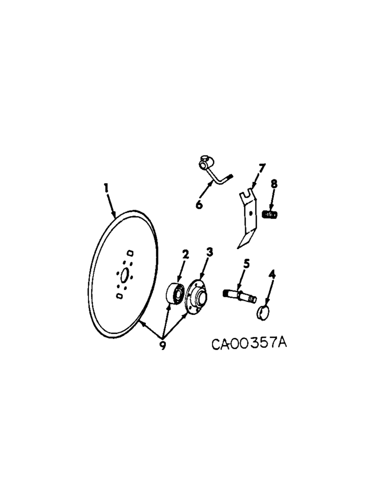 Схема запчастей Case IH 295 - (Z-06) - DISK OPENER AND SCRAPER, QUANTITIES SHOWN ARE PER ROW 