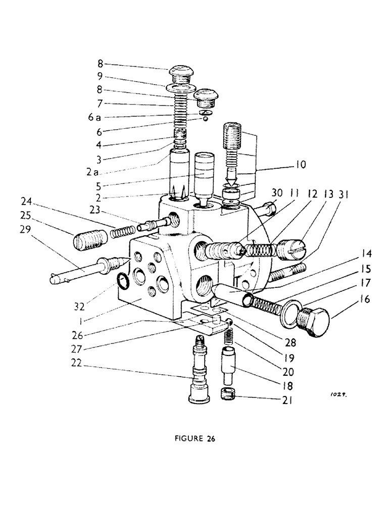 Схема запчастей Case IH 770B - (044) - CONTROL VALVE (07) - HYDRAULIC SYSTEM