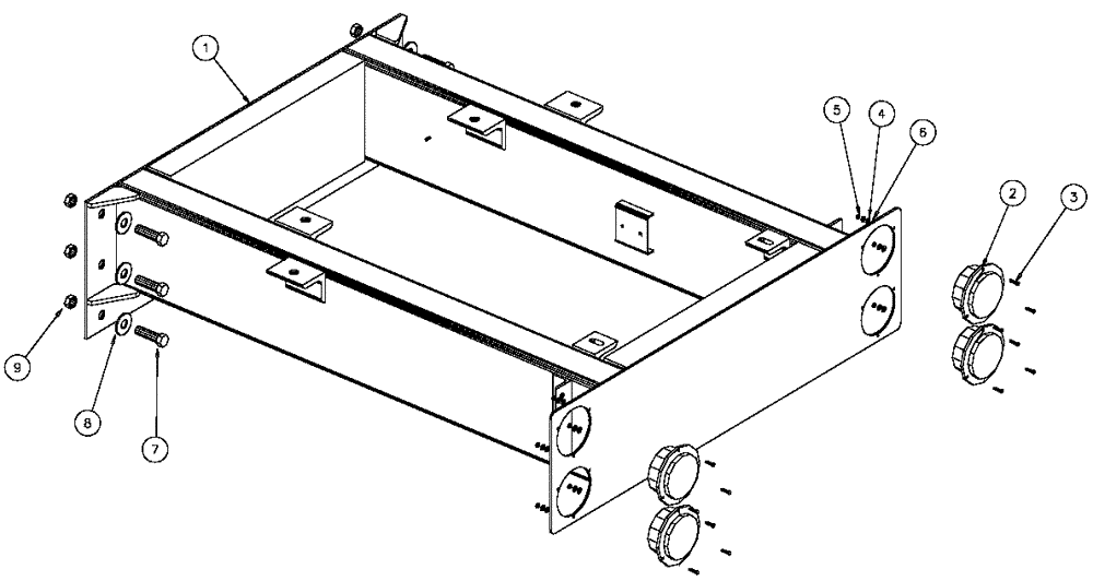 Схема запчастей Case IH 4330 - (10-006) - FRAME EXTENSION, 54” Options