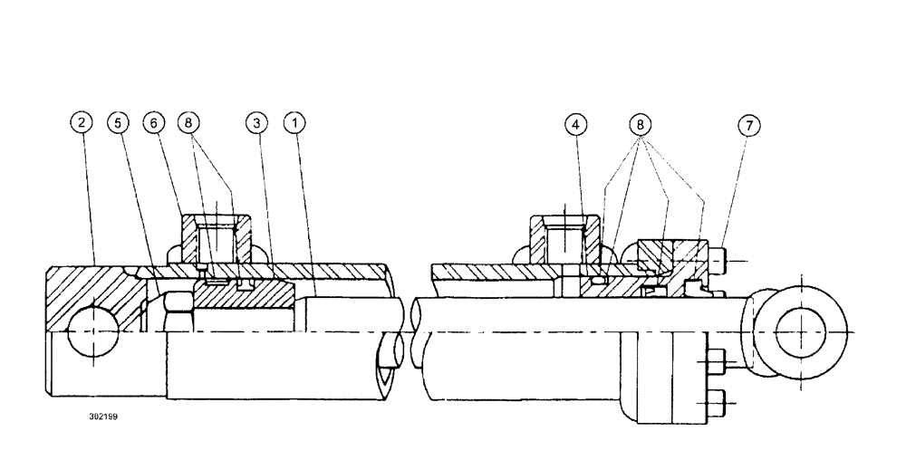 Схема запчастей Case IH SPX3185 - (07-012) - CYLINDERS - ACTIVE SUSPENSION Cylinders